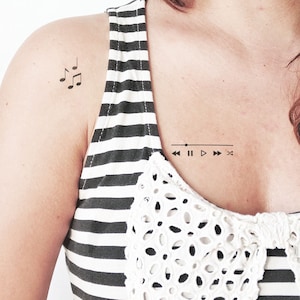 Rhythm Commander - tijdelijke tattoo (set van 2)