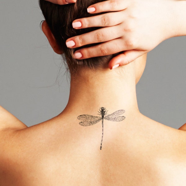 Small Dragonfly Tattoo - Etsy