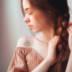 Valknut - Temporary tattoo (Set of 2)