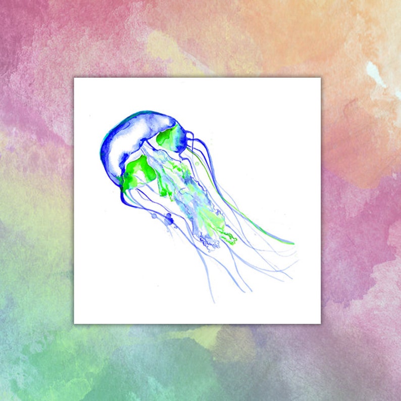 Jellyfish Temporary Tattoo image 2