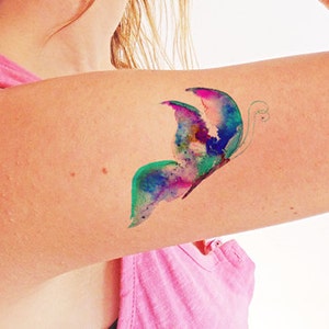 Butterfly watercolor - Temporary tattoo