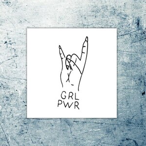 GRL PWR Tatouage temporaire lot de 2 image 2