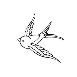 Swallow Temporary Tattoo set of 2 Etsy