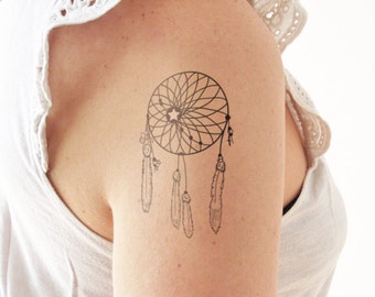 Dream catcher - Temporary tattoo (Set of 2)