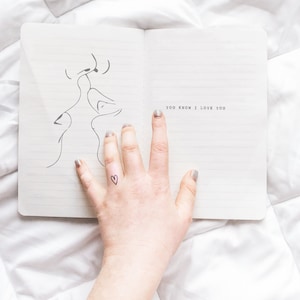 Kleines Herz - Temporäre Tattoo (4er Set)