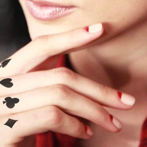 Poker set - Temporary tattoo (Set of 2)