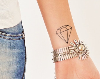 Diamond - Temporary tattoo (Set of 2)