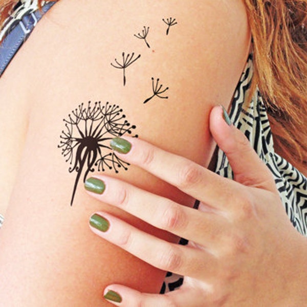 Dandelion - Temporary Tattoo (Set of 2)