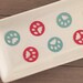 Large Paw Prints-Turquoise and Red