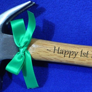 New Dad Gift First Fathers Day Gift For Dad Husband Gift 1st Father's Day Dad Gifts Engraved Hammer Personalized Gift For Dad image 1