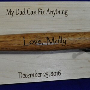 Great Gifts For Dad Step Dad Gift To Dad From Kids Engraved Hammer Gift Great Gifts For Men Birthday Gift For Dad Father's Day image 1