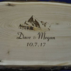 Wedding Signs ~ Guest Book ~ Wedding Guest Book ~ Wood Slab ~ Tree Slice ~ Guest Book Alternative ~ Mountains ~ Weddings ~ Signs For Wedding
