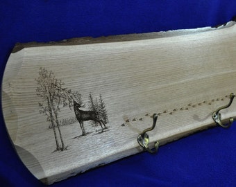 Christmas Gift For Husband ~ Gift For Deer Hunter ~ Coat Rack ~ Live Edge ~ Hunting Cabin ~ Hunting ~ Man Cave ~ Christmas Gift ~ Coat Racks