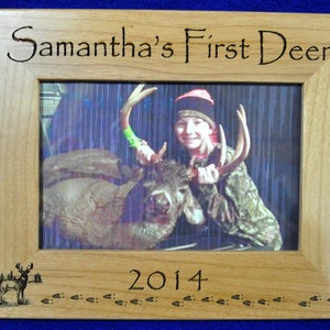 First Deer Frame First Deer Deer Hunting Frame Custom Frames 1st Deer Child's First Deer Frame Deer Hunting Frames Hunting image 4