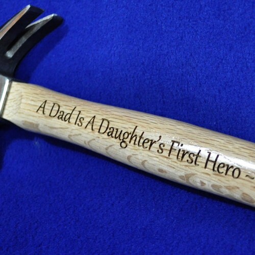 Father of the Bride Gift to Dad From Bride Engraved Hammer Etsy