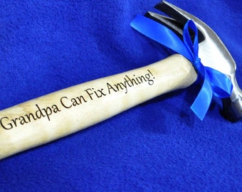 Gift For Grandpa ~ Engraved Hammer ~ Grandfather Gift ~  Personalized Hammer ~ Custom Gift For Grandpa ~ Grandpa ~ Birthday Gift For Grandpa