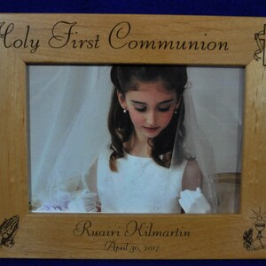 First Communion, Gift For First Communion, 1st Communion, Christian Gifts, Gift For Communion, Religious Gifts, Custom Picture Frames, Frame image 2