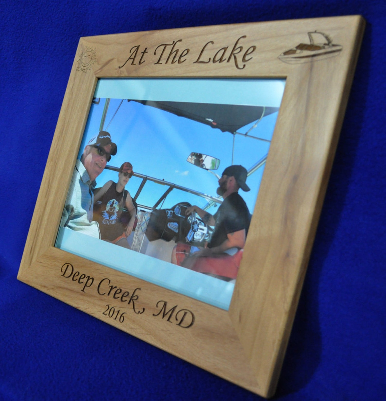 Vacation Frame Lake Picture Frame T For Boater Etsy