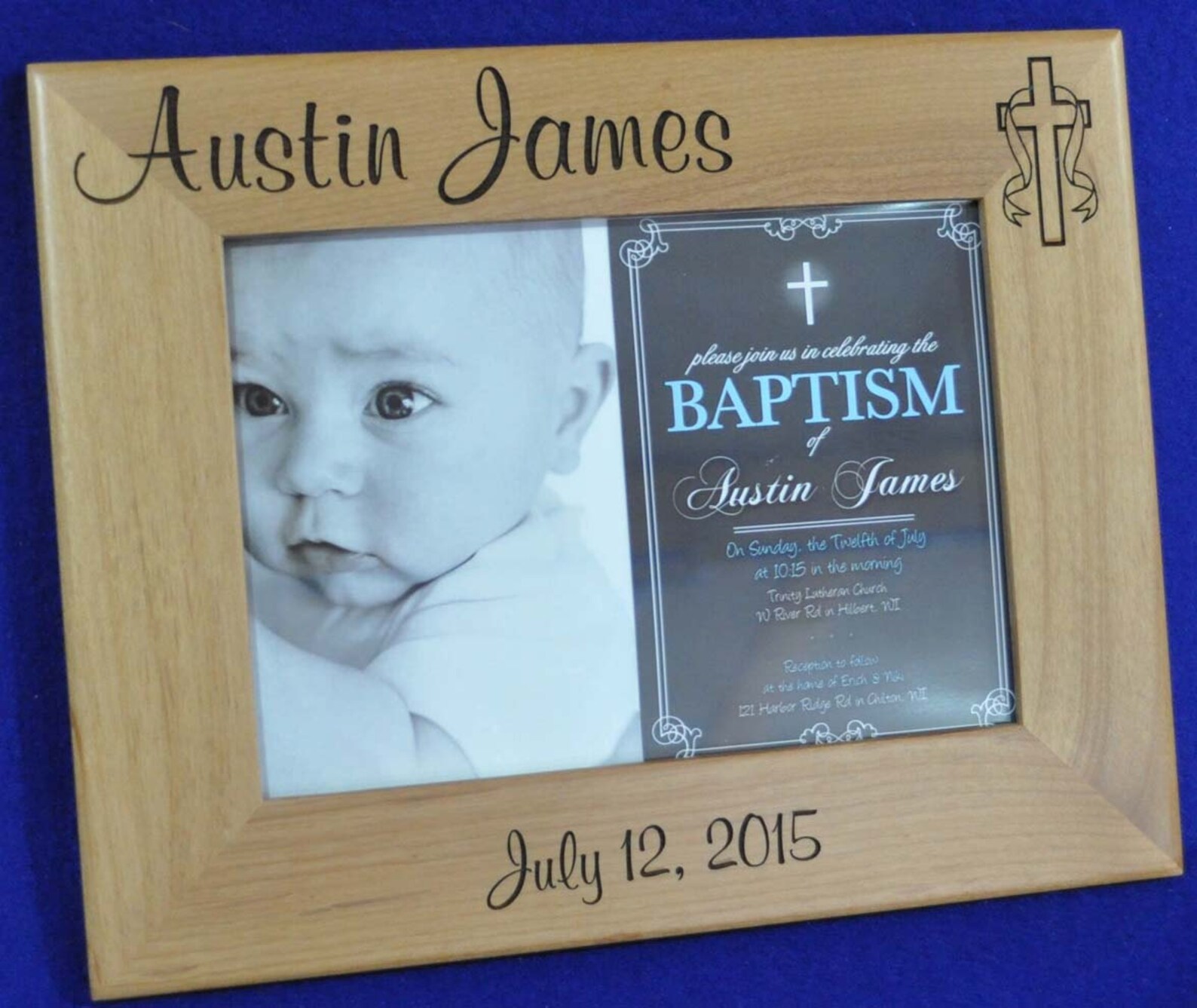 Baptism Gift. Baptism Frame. Baptism Gift for Parents. Etsy