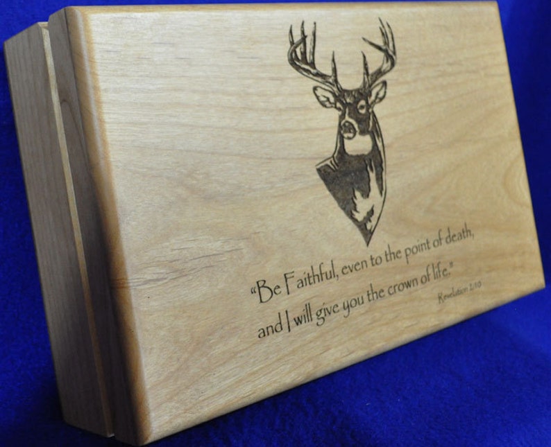 Confirmation Gift Wood Valet Gift For Confirmation Christian Gifts Engraved Wood Box First Communion Gift Gift For Pastor Box image 3