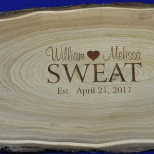 Wedding Guest Book Wood Slab Guest Book Tree Slice Guest Book Alternative Monogram Guest Book Mr and Mrs Sign Wedding Ideas image 1
