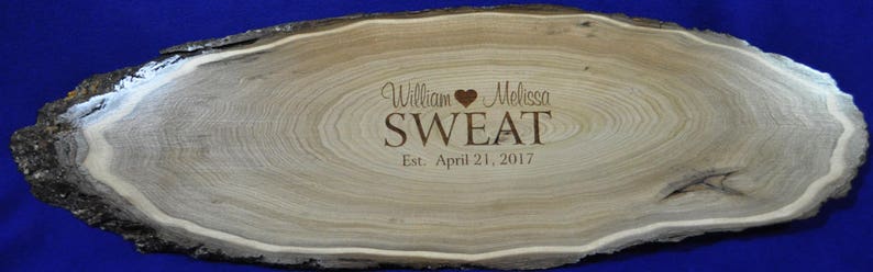 Wedding Guest Book Wood Slab Guest Book Tree Slice Guest Book Alternative Monogram Guest Book Mr and Mrs Sign Wedding Ideas image 1