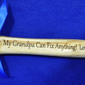 Engraved Hammer Grandfather Gift Personalized Hammer Grandpa Birthday Gift For Grandpa Grandpa Gift Great Gift for Grandpa image 4