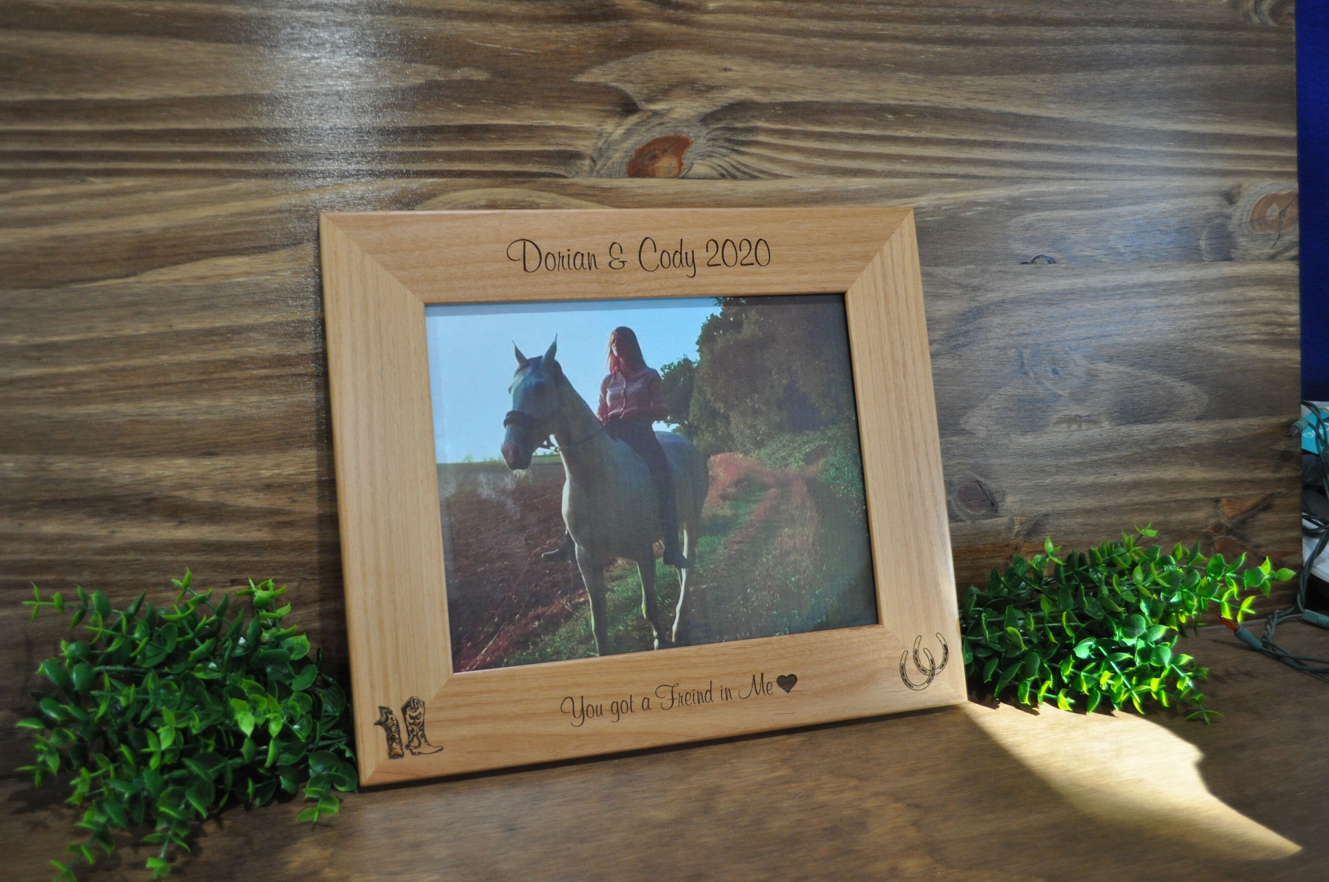 Horse Frame Horse Custom Picture Frame Picture Frame Etsy