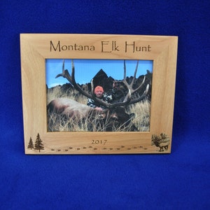 Hunting Elk Hunting Hunting Frame Hunting Gift Gift For Hunter Hunting Picture Frame Elk Elk Hunt Frame Hunter Gifts Frame image 4