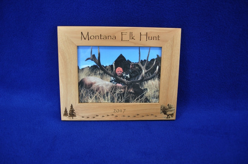 Hunting Elk Hunting Hunting Frame Hunting Gift Gift For Hunter Hunting Picture Frame Elk Elk Hunt Frame Hunter Gifts Frame image 4