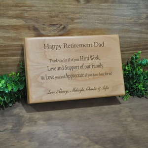 Retirement Gift, Retirement Gift For Dad, Custom Wood Box, Retirement, Engraved Wood Box, Gift For Retirement, Recognition Gifts, Dad Gifts image 1