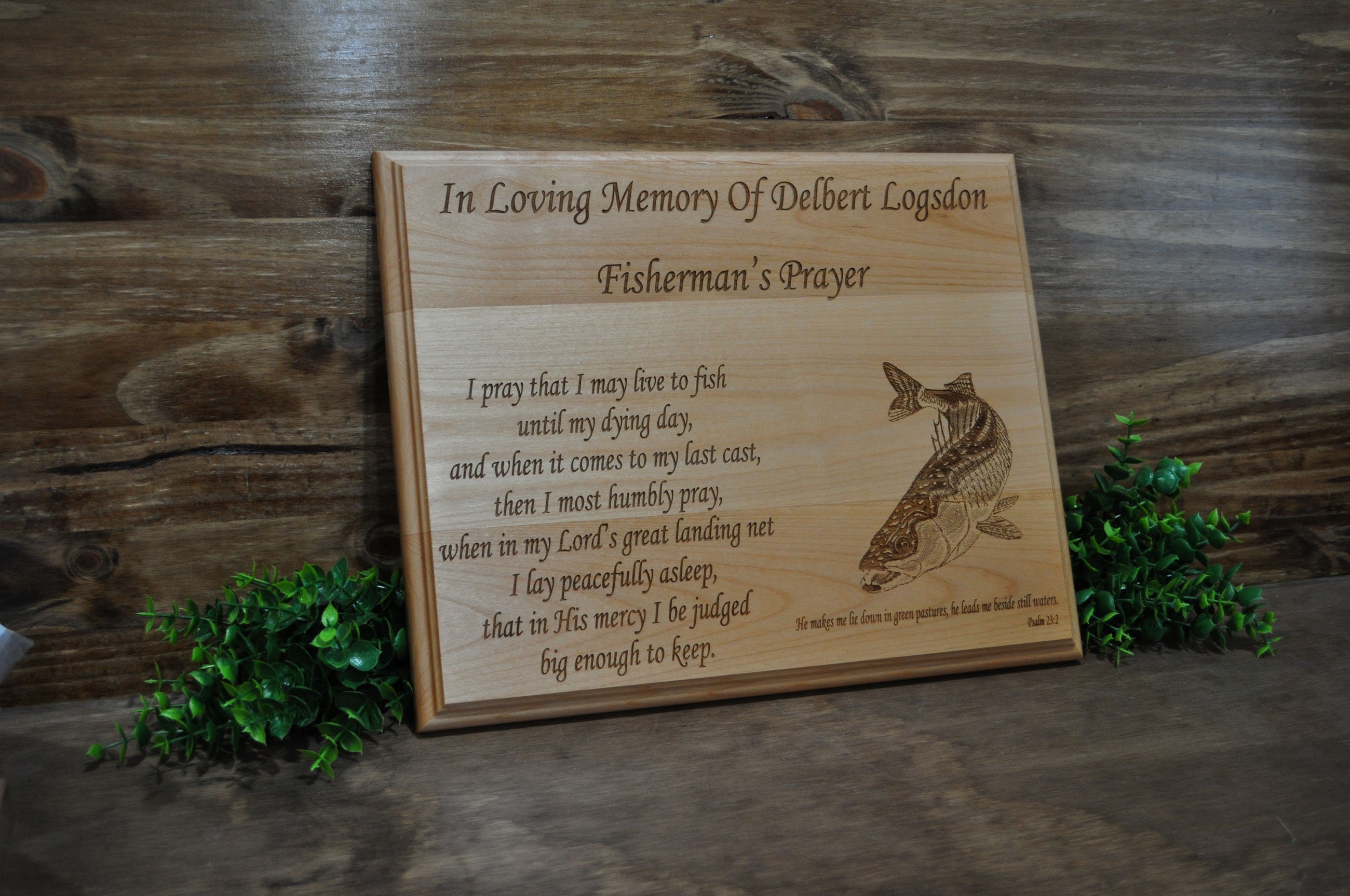 Fishing, Fishing Memorial Gift, Sympathy Gift, Sympathy Gifts, Custom  Sympathy Gift, Funeral Gift, Loss Of Friend, In Memory Of Gifts, Fish