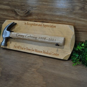Recognition Gift ~ Appreciation Gift ~ Dedication Gift ~ Ceremonial Gift ~ Recognition Gifts ~ Hammer Gift ~ Awards ~ Gift For Doctor ~ Gift