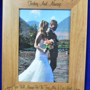 Father Of The Bride Gift Gift For Dad Birthday Gift For Dad Christmas Gift Dad Engraved Picture Frames To Dad From Bride Frames image 4