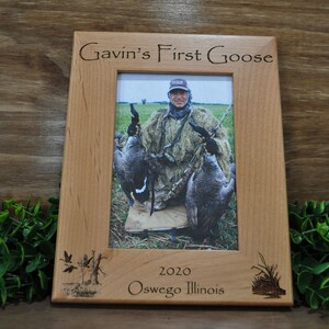 Goose Hunting Hunting Frame Hunting Picture Frame First Hunt Frame Gift For Hunters Gift For Husband Geese Goose Hunting Frame image 3