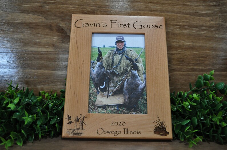 Goose Hunting Hunting Frame Hunting Picture Frame First Hunt Frame Gift For Hunters Gift For Husband Geese Goose Hunting Frame image 3