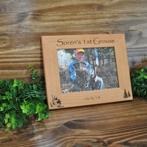 Grouse Hunt Hunting Frames Grouse Hunting Frame Gift For Hunter Hunting Picture Frame Grouse Hunter Gift Grouse Hunting Grouse image 1