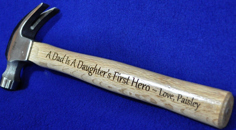 Father Of The Bride Gift To Dad From Bride Engraved Hammer Wedding Gift For Dad Birthday Gift Dad To Dad From Daughter Hammer image 1