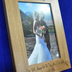 Father Of The Bride Gift Gift For Dad Birthday Gift For Dad Christmas Gift Dad Engraved Picture Frames To Dad From Bride Frames image 3