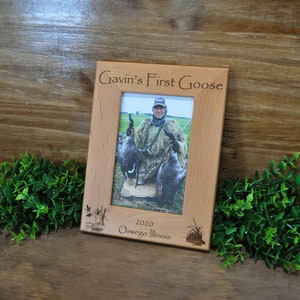 Goose Hunting Hunting Frame Hunting Picture Frame First Hunt Frame Gift For Hunters Gift For Husband Geese Goose Hunting Frame image 4