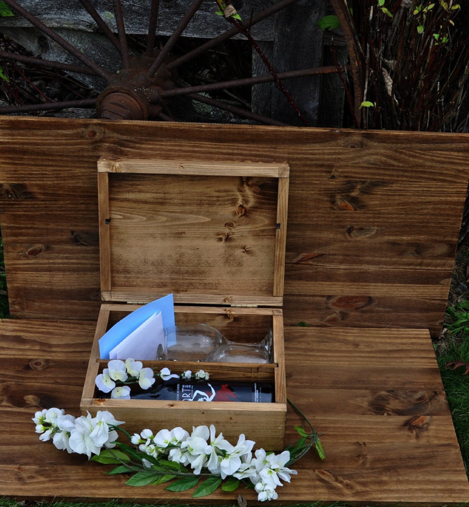 Personalized Wine Box Wedding Ceremony Box Time Capsule Etsy