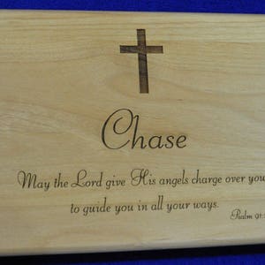 Confirmation Gift Graduation Gift Communion Gifts Gift For Godchild Bible Verse Gift Keepsake Box Gift For Young Man Valet Box image 2