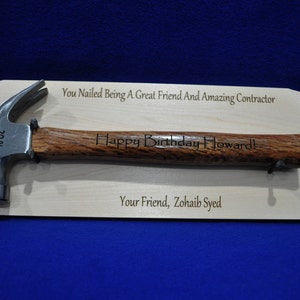 Gift For Contractor ~ Contractor Gift ~ Realtor Gift ~ Housewarming Gift ~ Address Sign ~ Home Builder Gift ~ Personalized Gifts ~ Builder