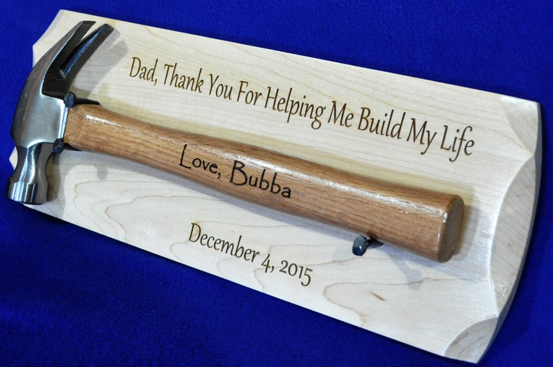 Retirement Gift Hammer Plaque Personalized Hammer Gift Etsy