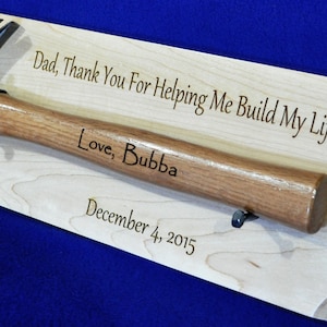 Retirement Gift Hammer Plaque Personalized Hammer Gift Retirement Plaque Ceremonial Gift Gift For Retirement Engraved Retirement image 5