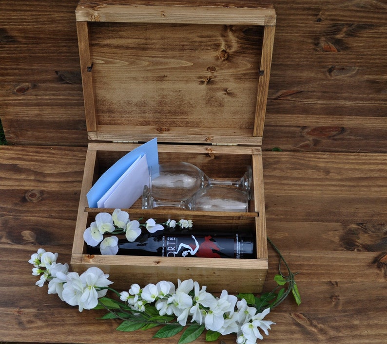 Personalized Wine Box, Wedding Ceremony Box, Time Capsule, Custom Wine Box, Wine Ceremony, Anniversary Gifts, Whiskey Box, Wedding Gifts image 2
