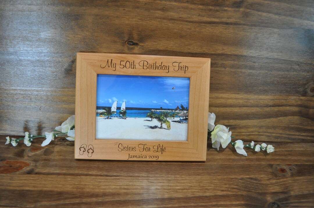 Birthday Frames Design Your Own Frame Tropical Frames Personalized Frame Vacation Frame Girls