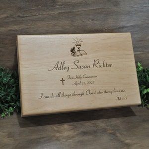 First Holy Communion Gifts, Gifts For Girl Or Boy For Communion, Confirmation Gift, Graduation Gift, Gift For Godchild, Keepsake Box, Gifts