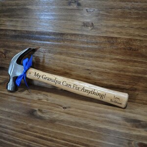Christmas Gifts For Grandpa, Birthday For Dad, Grandpa Birthday, Engraved Hammer, Grandfather Gift, Great Dad Gifts, Custom Gifts, Dad, Pops image 3