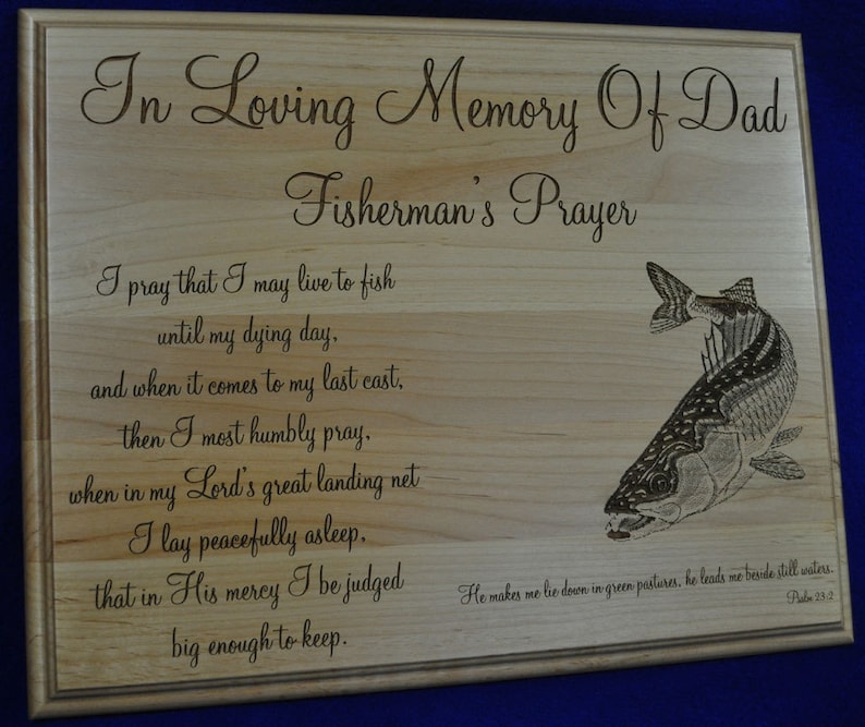 In Loving Memory ~ Memorial Gift ~ Sympathy Gifts ~ Engraved Memorial ~ Engraved Sympathy Gift ~ Funeral Gift ~ In Memory Of ~ Loss Of Dad